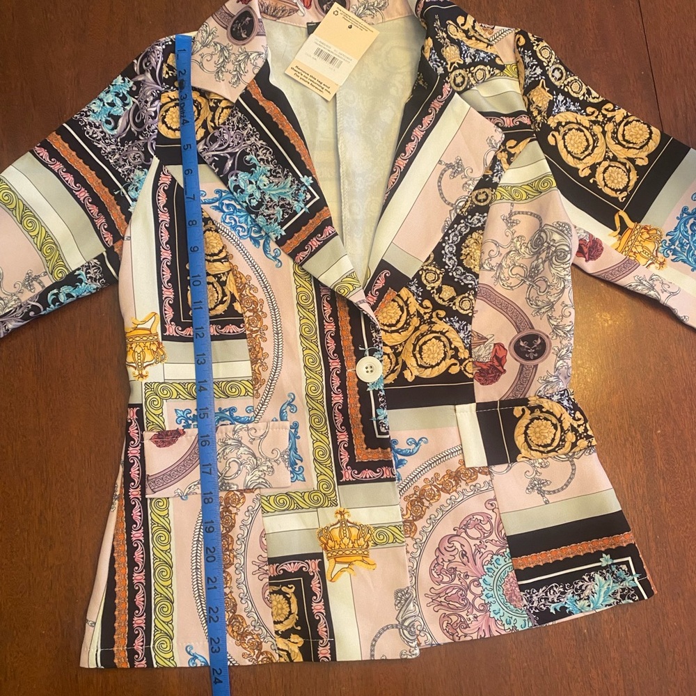 Missguided Lilac Tailored Patchwork Oversized Bla… - image 8